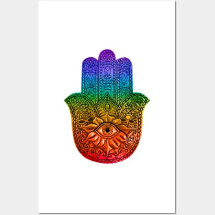 Hamsa Evil Eye Posters and Art